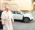 ورود داستر به ناوگان خودروهای پاپ فرانسیس